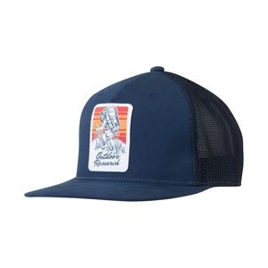 Outdoor Research Squatchin Trucker Hat Cap Mesh Snapback One Size Navy Blue